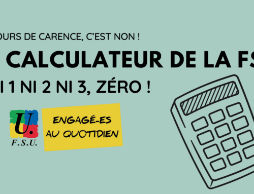 JOURS DE CARENCE: LE CALCULATEUR DE LA FSU