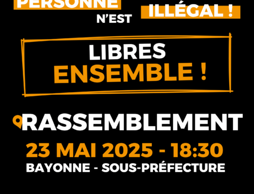 Rassemblement contre les opérations policières anti-réfugié.es