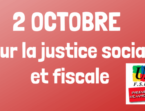 2 OCTOBRE : EN GRÈVE ET DANS LA RUE