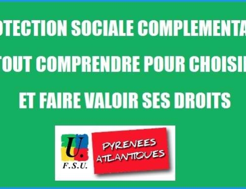 PROTECTION SOCIALE COMPLÉMENTAIRE: LE PROCESSUS COMMENCE LE 8 OCTOBRE