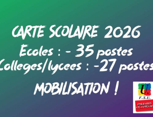 CARTE SCOLAIRE 2026: GREVES ET MOBILISATIONS CONTRE LES FERMETURES DE POSTES